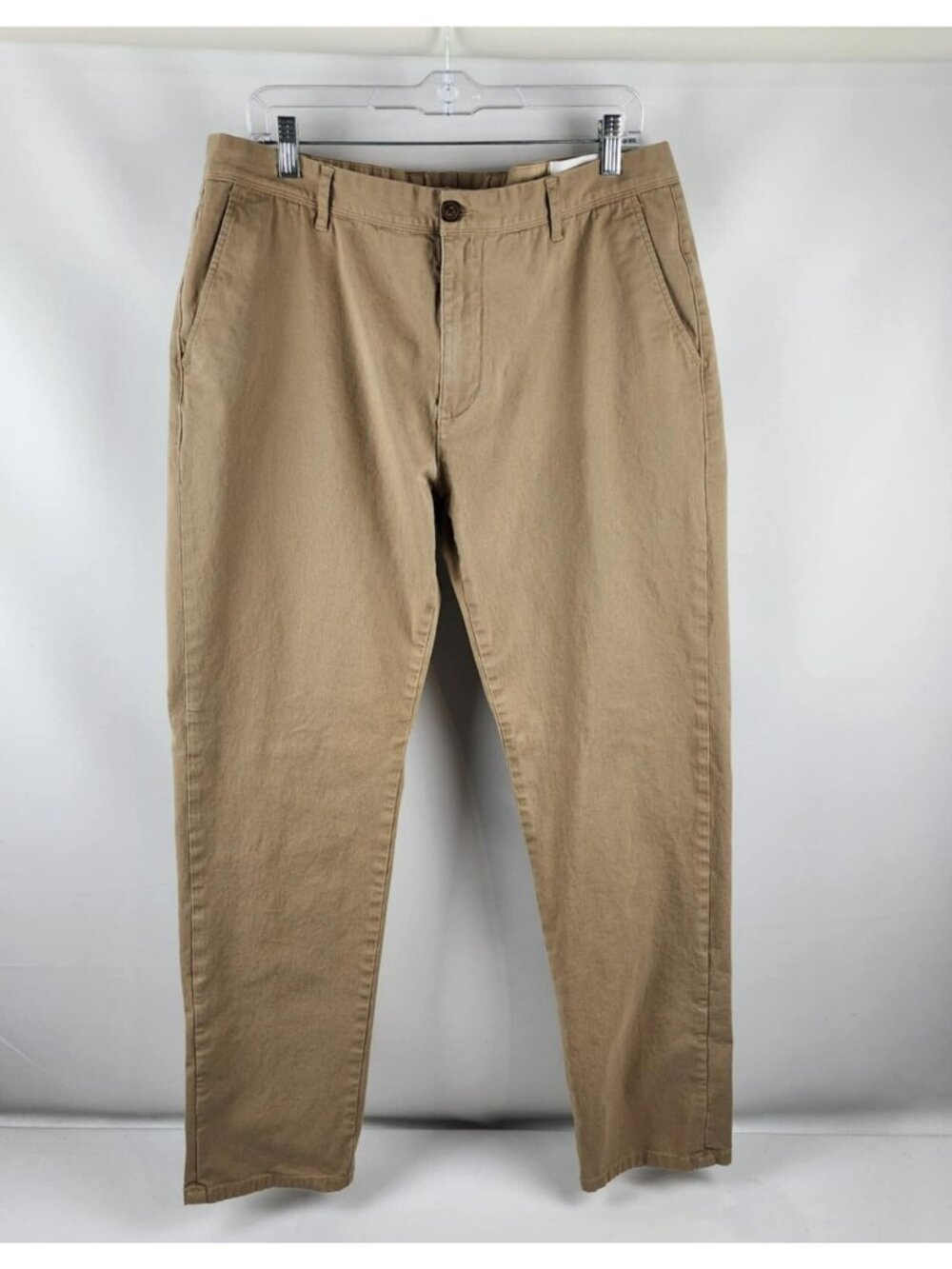 Mott & Bow Pants Mens 36x31 Tan Twill Chino Charles Khaki Slim Leg